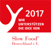 Wir unterst�tzen Slow Food Deutschland e.V.  2017 ...weil Verantwortung und Genuss zusammengeh�ren. 